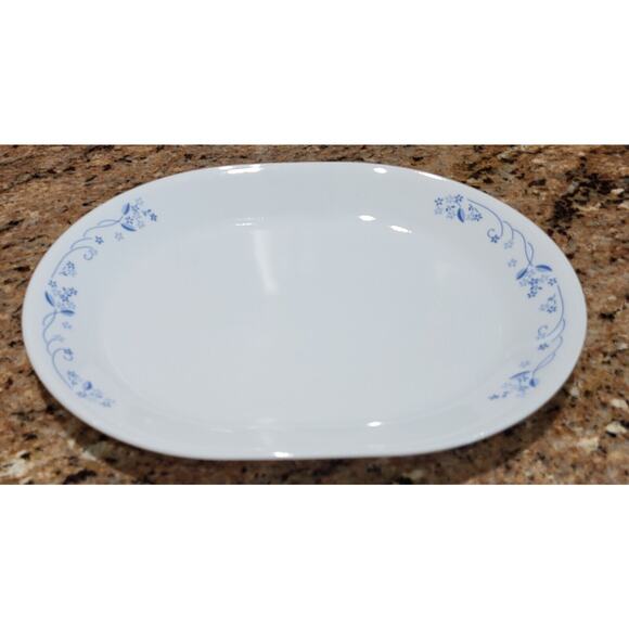 Corelle Provincial Blue Platter 12 1/4" Meat Platter Vintage - Picture 5 of 11